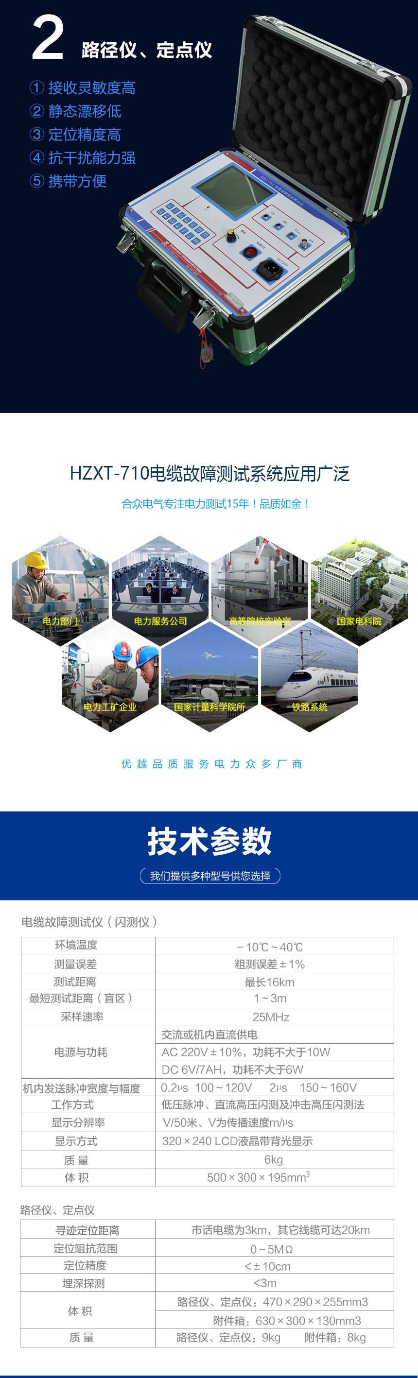 電纜故障測試系統，電纜故障測試儀
